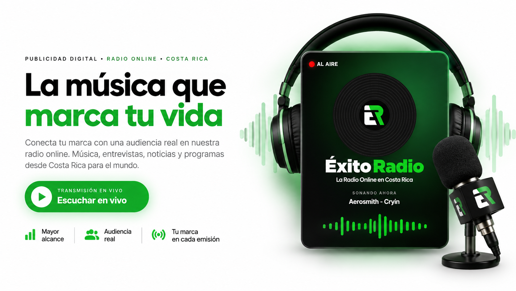 Publicidad en Éxito Radio